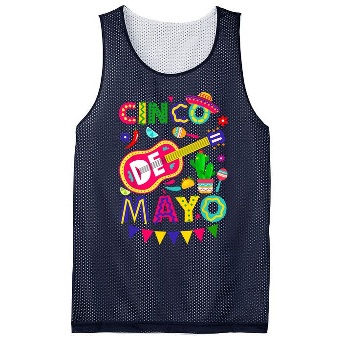 Cinco De Mayo Mexican Fiesta 5 De Mayo Funny Cinco De Mayo Mesh Reversible Basketball Jersey Tank