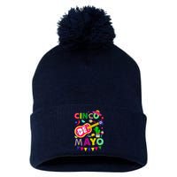 Cinco De Mayo Mexican Fiesta 5 De Mayo Funny Cinco De Mayo Pom Pom 12in Knit Beanie