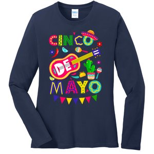 Cinco De Mayo Mexican Fiesta 5 De Mayo Funny Cinco De Mayo Ladies Long Sleeve Shirt