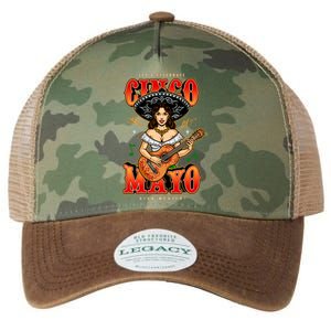 Cinco De Mayo Women Playing Banjo Legacy Tie Dye Trucker Hat