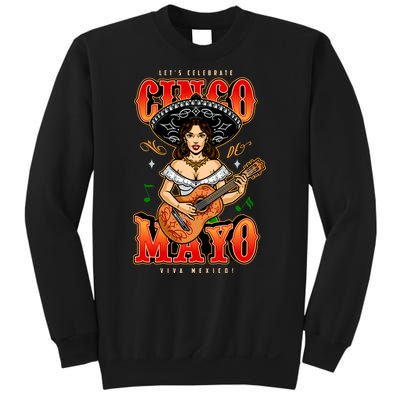 Cinco De Mayo Women Playing Banjo Sweatshirt