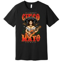 Cinco De Mayo Women Playing Banjo Premium T-Shirt