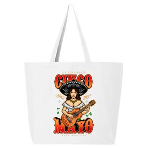 Cinco De Mayo Women Playing Banjo 25L Jumbo Tote