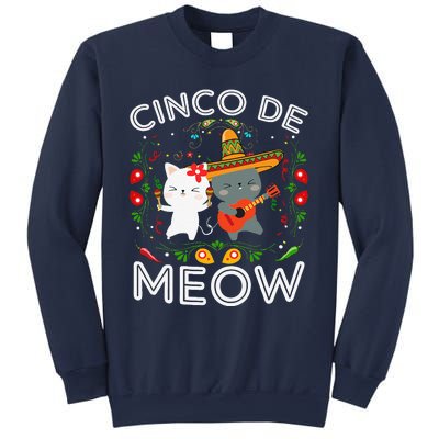 Cinco De Meow Mexican Kawaii Cat Kitten Sweatshirt