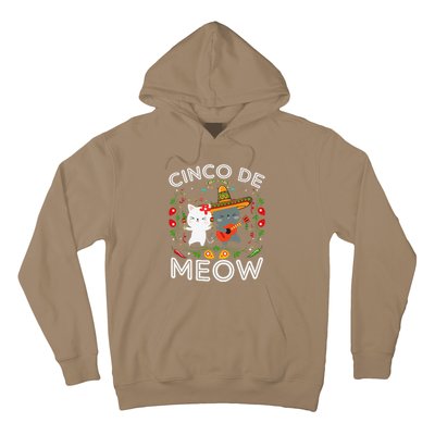 Cinco De Meow Mexican Kawaii Cat Kitten Hoodie