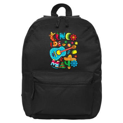Cinco De Mayo Mexican Fiesta 5 De Mayo Viva Mexico 16 in Basic Backpack