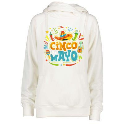 Cinco De Mayo Fiesta Surprise Camisa 5 De Mayo Viva Mexico Womens Funnel Neck Pullover Hood