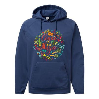 Cinco De Mayo Shirts Mexican Fiesta 5 De Mayo Performance Fleece Hoodie