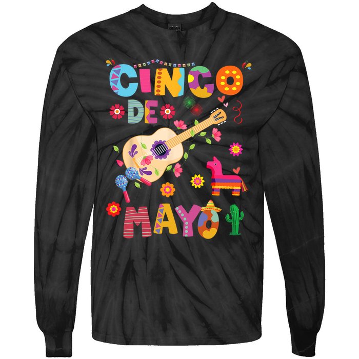 Cinco De Mayo Mexican Fiesta 5 De Mayo Gift Tie-Dye Long Sleeve Shirt