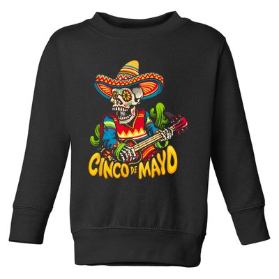 Cinco De Mayo Mexican Lets Fiesta 5 De Mayo Gift Design Toddler Sweatshirt