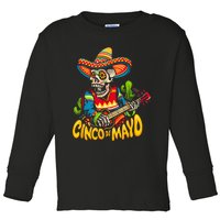 Cinco De Mayo Mexican Lets Fiesta 5 De Mayo Gift Design Toddler Long Sleeve Shirt