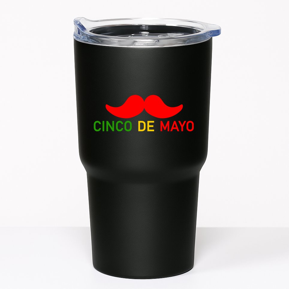 Cinco De Mayo Mustache Fiesta Tumbler