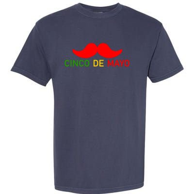 Cinco De Mayo Mustache Fiesta Garment-Dyed Heavyweight T-Shirt