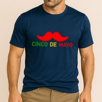 Cinco De Mayo Mustache Fiesta Performance Shirt