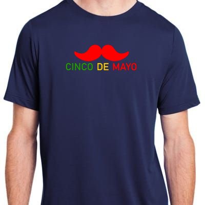 Cinco De Mayo Mustache Fiesta Adult ChromaSoft Performance T-Shirt