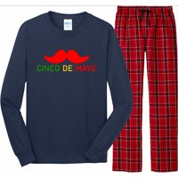 Cinco De Mayo Mustache Fiesta Long Sleeve Pajama Set