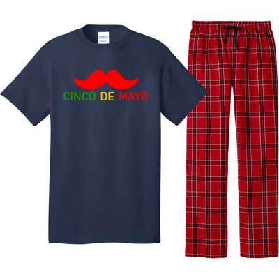 Cinco De Mayo Mustache Fiesta Pajama Set