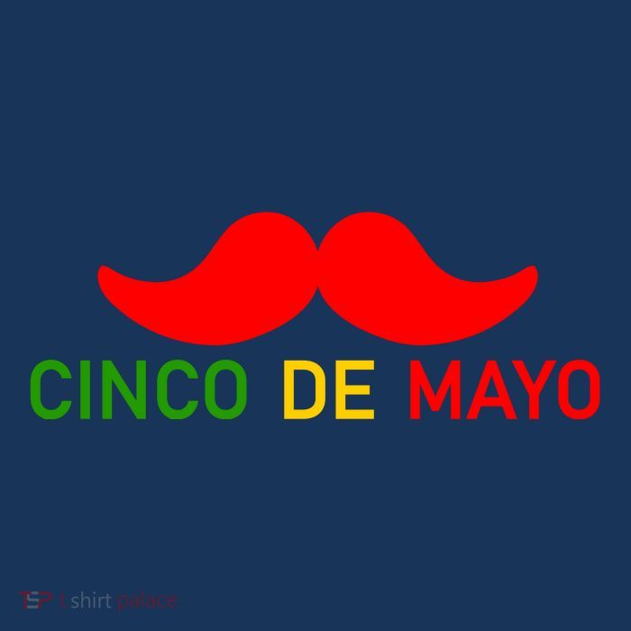 Cinco De Mayo Mustache Fiesta Tie-Dye T-Shirt