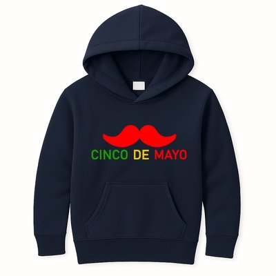 Cinco De Mayo Mustache Fiesta Kids Hoodie