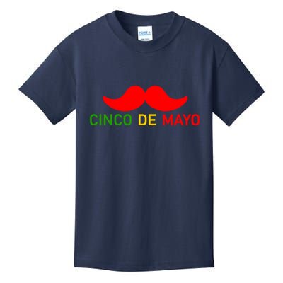 Cinco De Mayo Mustache Fiesta Kids T-Shirt
