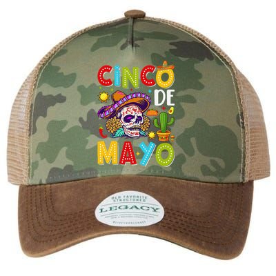 Cinco De Mayo Mexican Fiesta Squad 5 De Mayo For Mexican Gift Legacy Tie Dye Trucker Hat