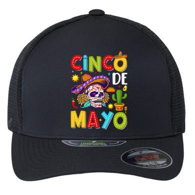 Cinco De Mayo Mexican Fiesta Squad 5 De Mayo For Mexican Gift Flexfit Unipanel Trucker Cap