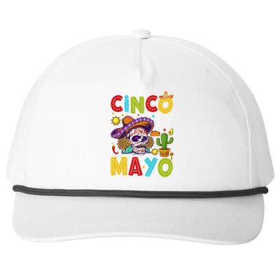 Cinco De Mayo Mexican Fiesta Squad 5 De Mayo For Mexican Gift Snapback Five-Panel Rope Hat