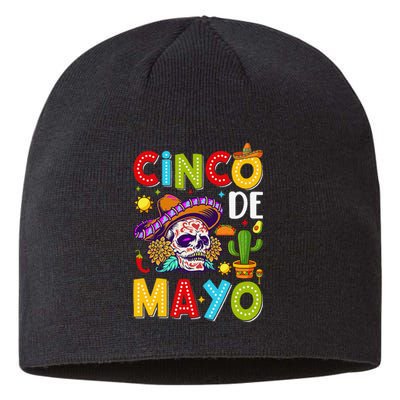 Cinco De Mayo Mexican Fiesta Squad 5 De Mayo For Mexican Gift Sustainable Beanie