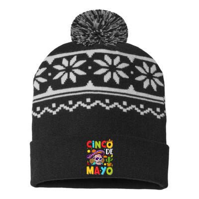 Cinco De Mayo Mexican Fiesta Squad 5 De Mayo For Mexican Gift USA-Made Snowflake Beanie