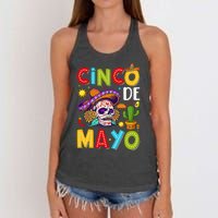 Cinco De Mayo Mexican Fiesta Squad 5 De Mayo For Mexican Gift Women's Knotted Racerback Tank