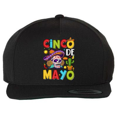 Cinco De Mayo Mexican Fiesta Squad 5 De Mayo For Mexican Gift Wool Snapback Cap