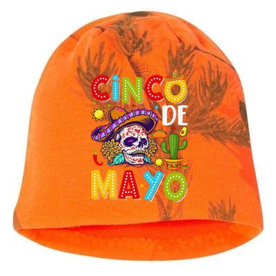 Cinco De Mayo Mexican Fiesta Squad 5 De Mayo For Mexican Gift Kati - Camo Knit Beanie