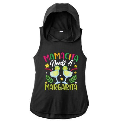 Cinco De Mayo Nacho Average Mamacita Margarita Gift Ladies PosiCharge Tri-Blend Wicking Draft Hoodie Tank