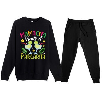 Cinco De Mayo Nacho Average Mamacita Margarita Gift Premium Crewneck Sweatsuit Set