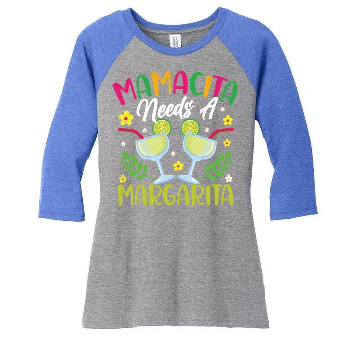 Cinco De Mayo Nacho Average Mamacita Margarita Gift Women's Tri-Blend 3/4-Sleeve Raglan Shirt