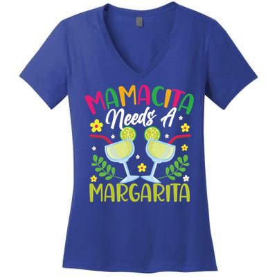 Cinco De Mayo Nacho Average Mamacita Margarita Gift Women's V-Neck T-Shirt