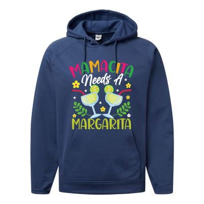 Cinco De Mayo Nacho Average Mamacita Margarita Gift Performance Fleece Hoodie