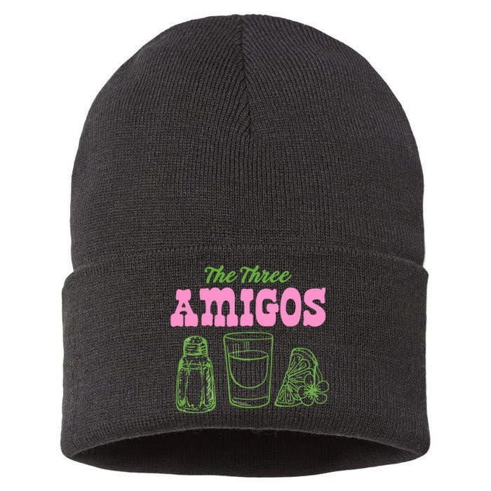 Cinco De Mayo Tequila Lime And Sunshine Sustainable Knit Beanie