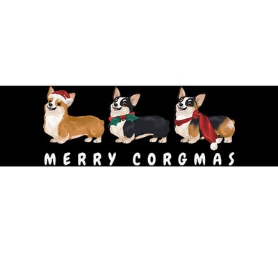 Corgi Dog Merry Corgmas Santa Corgi Ugly Christmas Sweater Bumper Sticker