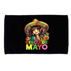 Cinco De Mayo Mexican Fiesta 5 De Mayo Anime Microfiber Hand Towel