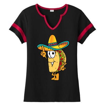 Cinco De Mayo Taco Ladies Halftime Notch Neck Tee