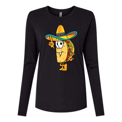 Cinco De Mayo Taco Womens Cotton Relaxed Long Sleeve T-Shirt