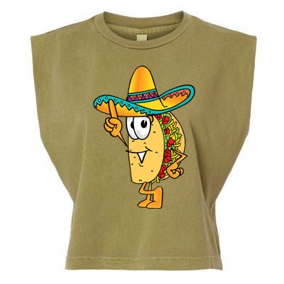 Cinco De Mayo Taco Garment-Dyed Women's Muscle Tee