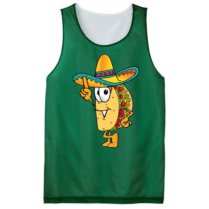 Cinco De Mayo Taco Mesh Reversible Basketball Jersey Tank