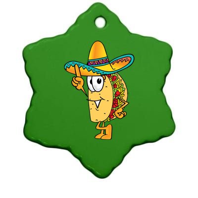 Cinco De Mayo Taco Ceramic Star Ornament