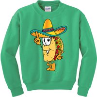 Cinco De Mayo Taco Kids Sweatshirt