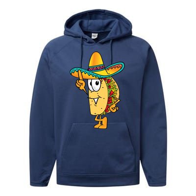 Cinco De Mayo Taco Performance Fleece Hoodie