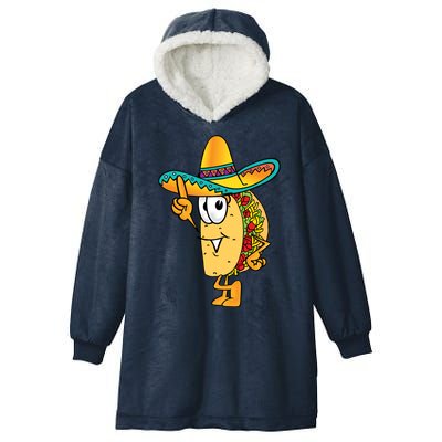 Cinco De Mayo Taco Hooded Wearable Blanket