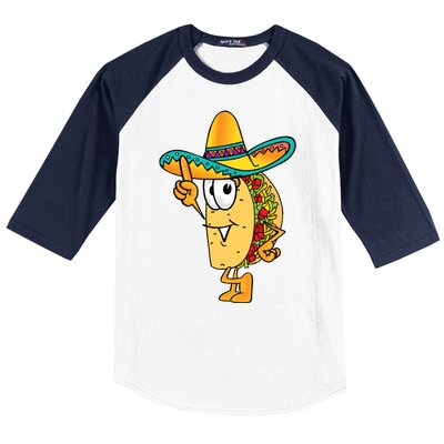 Cinco De Mayo Taco Baseball Sleeve Shirt