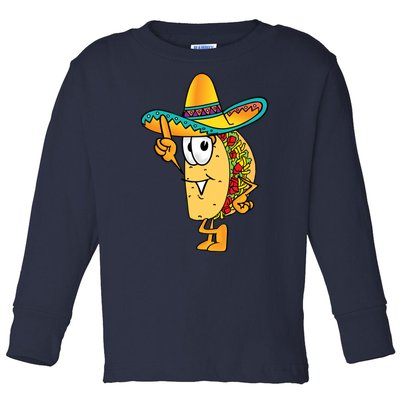 Cinco De Mayo Taco Toddler Long Sleeve Shirt